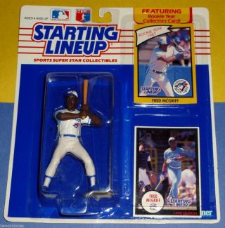 1990 Fred Mcgriff Toronto Blue Jays Rookie Nm S/h Starting Lineup