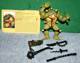 Teenage Mutant Ninja Turtles Tokka The Sinister Turtle Action Figure 1991 Mirage