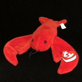 Ty Beanie Baby - Pinchers The Lobster - 3rd Gen Ht And 1st Gen Tt