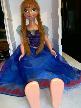 Disney Princess Anna Tall “ My Size Big Doll 38” Inches Tall 2014 2