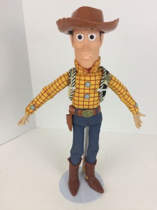 Disney Pixar Toy Story Pull String Talking Woody Doll W Hat 15” Talks