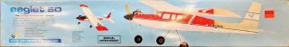 Carl Goldberg Eaglet 50 Rc Trainer Gas Engine Balsa Wood Airplane Model Kit G28
