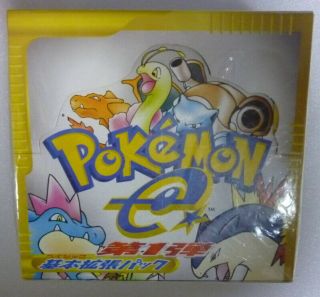 Pokemon E - Card Base Set Booster Box 1st Edition Japan