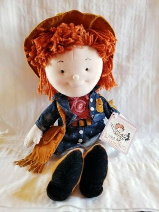 Fao Schwarz Little Red Cowgirl Plush Doll Sarah Duchess Of York Autographed 1999