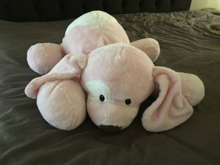 Baby Gund Jumbo Big Plush Floppy Pink White Puppy Dog Giant 22 " Girl 058494