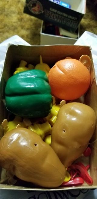 Vintage 60s Pete the Pepper,  Mr.  & Mrs.  Potato Head,  Oscar the Orange toy by. 2