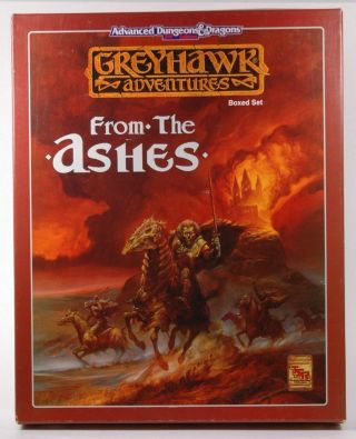 Ad&d Greyhawk From The Ashes Boxed Set Tsr Staff Ad&d (1e And 2e),  Greyhawk Tsr