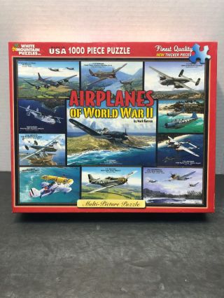 Airplanes Of World War 2 1000 Piece Puzzle,  White Mountain Puzzles - 24” X 30”