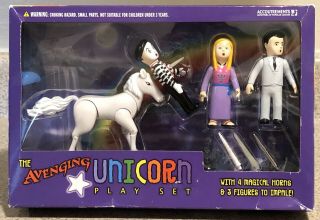 Accoutrements The Avenging Unicorn Play Set 3 Figures 4 Magical Horns Kids Toys