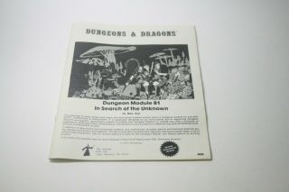 Dungeons and Dragons Basic Set 1001 TSR 1970s Second Edition Dice 7