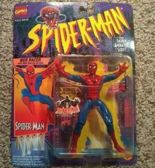 Marbel Spiderman Toy Biz Web Racer Action Figure Toys Collectible Moc 1994