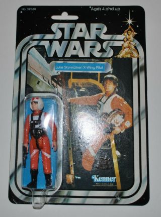 Vintage 1979 Kenner Star Wars Luke Skywalker X - Wing Pilot 21 Back Moc