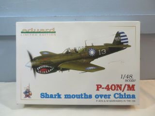 Eduard 1:48 P - 40n/m Shark Mouths Over China Open Model Kit 1113