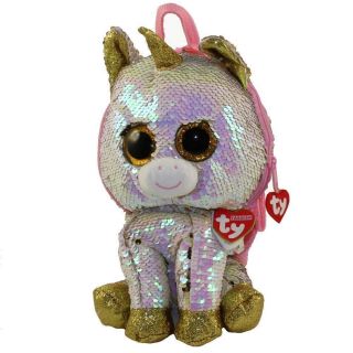 Ty Fashion 13 " Fantasia Unicorn Flippy Color Changing Sequin Backpack Mwmts