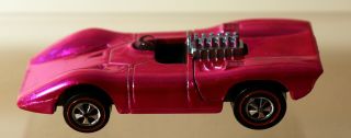 Dte 1970 Hot Wheels Redline 6417 Metallic Pink Ferrari 312p W/black Interior