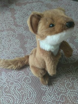 2000 Hansa Thomas Boland Weasel Stoat Plush Stuffed Animal Realistic Ferret Toy