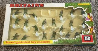 Britains Deetail Wwii German Infantry Set - Opened - Missing Some Soldiers