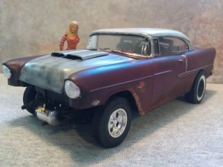 Adult Built 1/25 Scale 1955 Chevy Rat Gasser.
