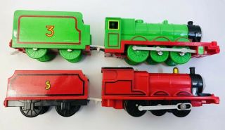 Henry & James Thomas & Friends Motorized Trackmaster Railway Trains Mattel TOMY 3