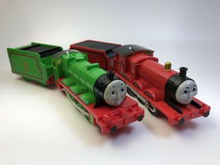 Henry & James Thomas & Friends Motorized Trackmaster Railway Trains Mattel TOMY 4