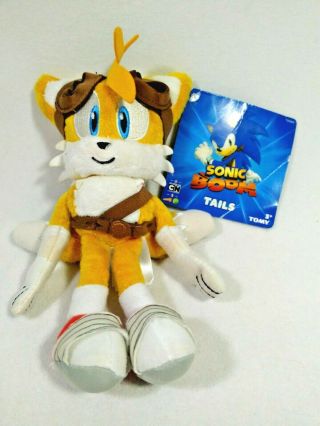 Tails Sonic Boom The Hedgehog Tomy Plush Doll Toy Sega Tag 8 "
