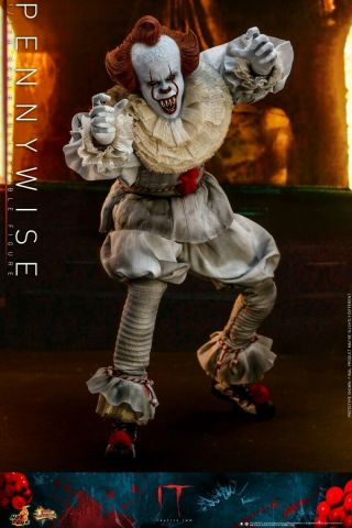 Hot Toys 1/6 Mms555 It: Chapter Two Pennywise Bill Skarsgard Figure Collectibles