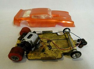 LOOK EARLY 1970`S RIGGEN GROUP 12 CHEVY CAMARO 1/24 SLOT CAR 7