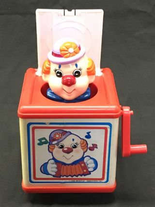 Vintage Classic 1988 Meritus Industries Inc Jack - In - The - Box / Pop - Up Clown