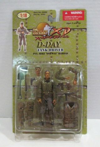 The Ultimate Soldier X - D 1:18 D - Day Pvt.  Mike " One Way " Harras Tank Driver Moc