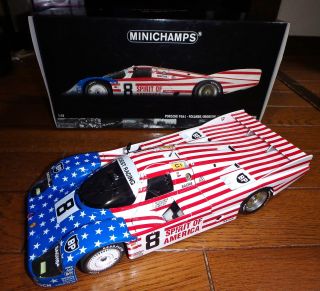 1/18 Porsche 965l Spirit Of America 1986 Le Mans By Minichamps 180 866508