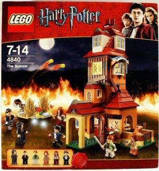 The Burrow,  Lego 4840,  Harry Potter,  Rare & Retired,