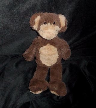 12 " Pottery Barn Kids Pbk Baby Martin Monkey Brown Tan Stuffed Animal Plush Toy