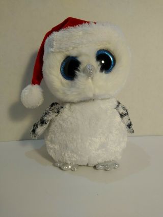 Ty Beanie Boo Buddy Tinsel The Christmas Owl 9 " Claire 