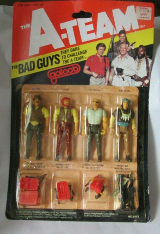 Galoob Bad Guys The A - Team Figures & Weapons Pack Cobra,  Viper,  Python & Rattler
