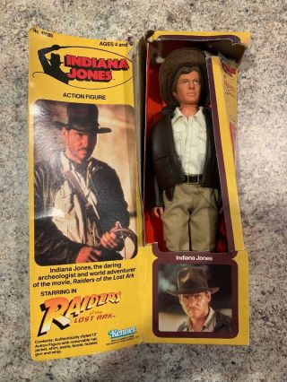 1981 Indiana Jones 12 " Tall Action Figure " Raiders Of The Lost Ark " Kenner