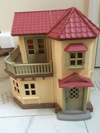 Calico Critters Big House Authentic Brown And Red