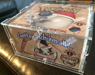 Pokemon 1st Edition Fossil Booster Box,  Much More