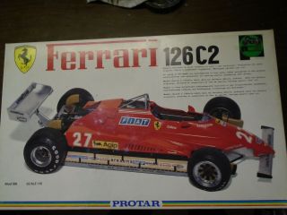 Protar 1/12 Ferrari 126 C2 Mod 188 Model Kit