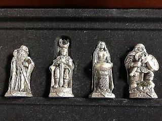 Vintage Danbury Official Lord of the Rings Pewter Chess Set - 4