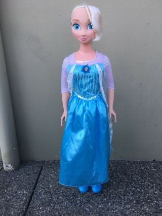 Disney Frozen Princess Elsa My Size Big Large Doll 38 Inches Tall