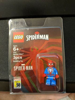 Sdcc 2019 Lego Minifigure Ps4 Spider - Man Comic Con Exclusive