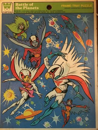 Battle Of The Planets G - Force 1979 Frame Tray Puzzle Whitman 4512 - 2a