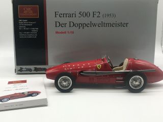 1/18 Cmc 1953 Ferrari 500 F2 Rare M - 056 Nib
