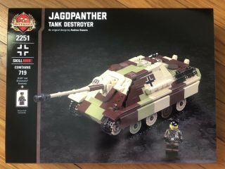 Brickmania Lego Jagdpanther German Tank Destroyer and Kubelwagen w/ Nebelwerfer 2