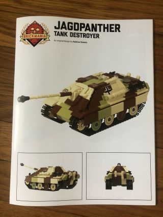 Brickmania Lego Jagdpanther German Tank Destroyer and Kubelwagen w/ Nebelwerfer 6