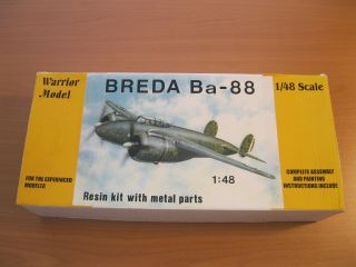 Warrior Models 1/48 Breda Ba - 88 Lince Resin Kit W/metal Parts 48006