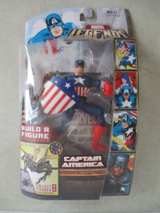 Moc 2007 Hasbro Marvel Legends Captain America 6 " Action Figure