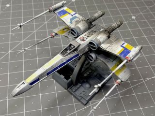 Bandai 1/72 X - Wing Custom Built And Painted Blue Leader