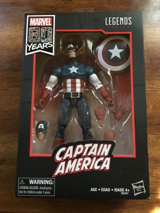 Marvel Legends Captain America 80th Anniversary Walmart Exclusive Mib
