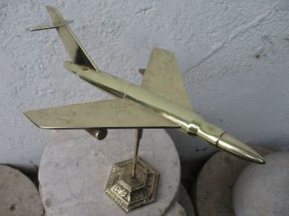 Vintage Handmade Brass Made In Case Shells & Projectils Air Force Fighter Jet